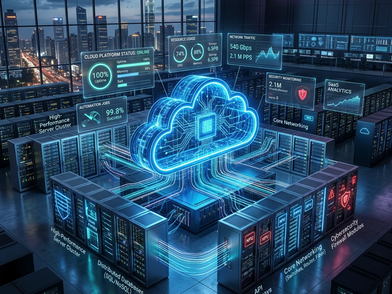 Cloud infrastructure monitoring and automation environment